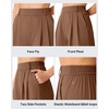 image:imageG4Free ShiftReady Shorts for Women Dressy Casual 7  High Waisted Wide Leg Pleated Shorts with PocketsDark Coffee