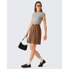 image:imageG4Free ShiftReady Shorts for Women Dressy Casual 7  High Waisted Wide Leg Pleated Shorts with PocketsDark Coffee