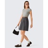 image:imageG4Free ShiftReady Shorts for Women Dressy Casual 7  High Waisted Wide Leg Pleated Shorts with PocketsDark Gray