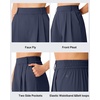 image:imageG4Free ShiftReady Shorts for Women Dressy Casual 7  High Waisted Wide Leg Pleated Shorts with PocketsDark Navy