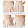 image:imageG4Free ShiftReady Shorts for Women Dressy Casual 7  High Waisted Wide Leg Pleated Shorts with PocketsLight Khaki