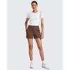 image:imageG4Free Smoofit Modal Soft Casual Shorts for Women High Waisted Summer Lounge Sweat Shorts with PocketsDark Coffee