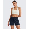 image:imageG4Free Smoofit Modal Soft Casual Shorts for Women High Waisted Summer Lounge Sweat Shorts with PocketsDark Navy