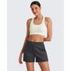 image:imageG4Free Smoofit Modal Soft Casual Shorts for Women High Waisted Summer Lounge Sweat Shorts with PocketsDeep Grey