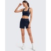 image:imageG4Free Smoofit Modal Soft Sweat Shorts Women Shockcord Elastic Waist Summer Casual Lounge Shorts with PocketsDark Blue