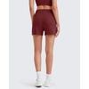 image:imageG4Free Smoofit Modal Soft Sweat Shorts Women Shockcord Elastic Waist Summer Casual Lounge Shorts with PocketsDark Burgundy