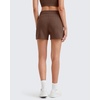 image:imageG4Free Smoofit Modal Soft Sweat Shorts Women Shockcord Elastic Waist Summer Casual Lounge Shorts with PocketsDark Coffee