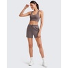 image:imageG4Free Smoofit Modal Soft Sweat Shorts Women Shockcord Elastic Waist Summer Casual Lounge Shorts with PocketsTaupe