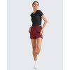 image:imageG4Free Smoofit Modal Soft Sweat Shorts for Women High Waist Summer Comfy Casual Shorts with PocketsDark Burgundy