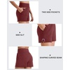 image:imageG4Free Smoofit Modal Soft Sweat Shorts for Women High Waist Summer Comfy Casual Shorts with PocketsDark Burgundy