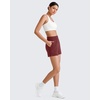 image:imageG4Free Smoofit Modal Soft Sweat Shorts for Women High Waist Summer Comfy Casual Shorts with PocketsDark Burgundy