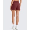 image:imageG4Free Smoofit Modal Soft Sweat Shorts for Women High Waist Summer Comfy Casual Shorts with PocketsDark Burgundy