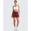 image:imageG4Free Smoofit Modal Soft Sweat Shorts for Women High Waist Summer Comfy Casual Shorts with PocketsDark Burgundy