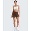 image:imageG4Free Smoofit Modal Soft Sweat Shorts for Women High Waist Summer Comfy Casual Shorts with PocketsDark Coffee