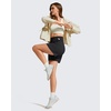 image:imageG4Free Strowen Casual Shorts for Women 4  Elastic Waist Lightweight Quick Dry Athletic Shorts with PocketsBlack