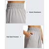 image:imageG4Free Strowen Casual Shorts for Women 4  Elastic Waist Lightweight Quick Dry Athletic Shorts with PocketsChime Gray