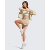image:imageG4Free Strowen Casual Shorts for Women 4  Elastic Waist Lightweight Quick Dry Athletic Shorts with PocketsLight Khaki