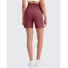 image:imageG4Free Womens Athletic Running Shorts High Waisted Summer Casual Shorts for Golf Yoga with PocketsDark Burgundy