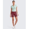 image:imageG4Free Womens Athletic Running Shorts High Waisted Summer Casual Shorts for Golf Yoga with PocketsDark Burgundy
