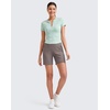 image:imageG4Free Womens Athletic Running Shorts High Waisted Summer Casual Shorts for Golf Yoga with PocketsTaupe