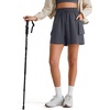 image:imageG4Free Cargo Shorts Women 4 Lightweight Drawstring Waist Water Resistant Outdoor Hiking Shorts with PocketsDark Gray
