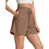 image:imageG4Free Casual Shorts for Women 4 High Waisted Lightweight Shorts with Pockets for Walking Traveling OutdoorLava Cake