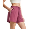 image:imageG4Free Chillwhisp Split Running Shorts for Women 3 Builtin Shorts for Athletic Workout GymDark Burgundy