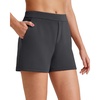 image:imageG4Free Smoofit Modal Soft Casual Shorts for Women High Waisted Summer Lounge Sweat Shorts with PocketsDeep Grey