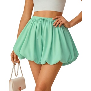 image:imageG4Free Chillwhisp Bubble Shorts for Women 3 Drawstring Lightweight Puffy Y2k Skort with PocketsMint