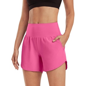 image:imageG4Free Chillwhisp Womens Athletic Shorts 4 High Waisted Lightweight Running Shorts with PocketsRosy Pink
