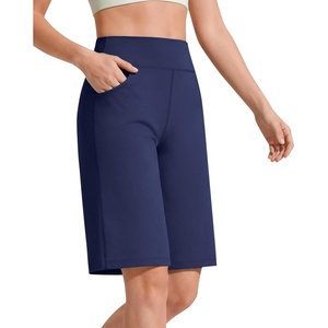 image:imageG4Free EverGoing Womens 10 Bermuda Shorts with Pockets High Waisted Knee Length Shorts for Women Walking Workout CasualRoyal Blue