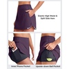 image:imageG4Free A Line Golf Skirts for Women 15 Elastic High Waisted Tennis Skorts Soft Casual Athletic Inner Shorts 4 PocketsGrape Purple