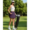 image:imageG4Free A Line Golf Skirts for Women 15 Elastic High Waisted Tennis Skorts Soft Casual Athletic Inner Shorts 4 PocketsGrape Purple