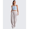 image:imageG4Free Barefeel Cropped Workout Tops for Women Built in Bra Removable Padded Longline Sports Bras Racerback Yoga TopsLight Denim