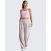 image:imageG4Free Barefeel Cropped Workout Tops for Women Built in Bra Removable Padded Longline Sports Bras Racerback Yoga TopsPink
