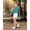 image:imageG4Free Skimetic Womens UPF 50 Sun Hoodie Shirts  Quick Dry Running Jacket Long Sleeve Rash Guard Zip Pocket Hiking AthleteMyrtle Green