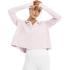 image:imageG4Free Skimetic Womens UPF 50 Sun Hoodie Shirts  Quick Dry Running Jacket Long Sleeve Rash Guard Zip Pocket Hiking AthletePink