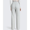 image:imageG4Free Smoofit Modal Soft Womens Wide Leg Sweatpants High Waisted Drawstring Side Slit Casual PantsMedium Heather