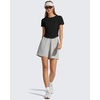 image:imageG4Free Soft Lyocell Workout Tops Womens Short Sleeve Cropped TShirt Relaxed Fit Crewneck Casual Tees Athletic RunningBlack