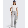 image:imageG4Free Soft Lyocell Workout Tops Womens Short Sleeve Cropped TShirt Relaxed Fit Crewneck Casual Tees Athletic RunningPure White