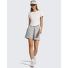 image:imageG4Free Soft Lyocell Workout Tops Womens Short Sleeve Cropped TShirt Relaxed Fit Crewneck Casual Tees Athletic RunningPure White