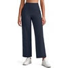 image:imageG4Free BareFeel 78 Length Women Yoga Pants with Pockets High Stretch Soft Wide Leg Cropped Trouser Casual TravelDark Navy