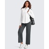 image:imageG4Free BareFeel 78 Length Women Yoga Pants with Pockets High Stretch Soft Wide Leg Cropped Trouser Casual TravelDark Navy