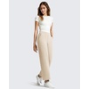 image:imageG4Free BareFeel 78 Length Women Yoga Pants with Pockets High Stretch Soft Wide Leg Cropped Trouser Casual TravelLight Khaki