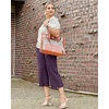 image:imageG4Free Capri Pants for Women Wide Leg Yoga Dress Capris with Pockets Cross Loose Casual Work Crop PantsGrape Purple