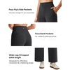image:imageG4Free EverGoing Wide Leg Ankle Pants for Women 78 Length Yoga Dress Pants High Waist Stretch with Pockets Casual WorkCharcoal Heather