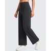 image:imageG4Free EverGoing Wide Leg Ankle Pants for Women 78 Length Yoga Dress Pants High Waist Stretch with Pockets Casual WorkCharcoal Heather