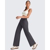 image:imageG4Free EverGoing Wide Leg Ankle Pants for Women 78 Length Yoga Dress Pants High Waist Stretch with Pockets Casual WorkDark Grey