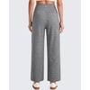image:imageG4Free EverGoing Wide Leg Ankle Pants for Women 78 Length Yoga Dress Pants High Waist Stretch with Pockets Casual WorkGray Heather