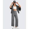 image:imageG4Free EverGoing Wide Leg Ankle Pants for Women 78 Length Yoga Dress Pants High Waist Stretch with Pockets Casual WorkGray Heather